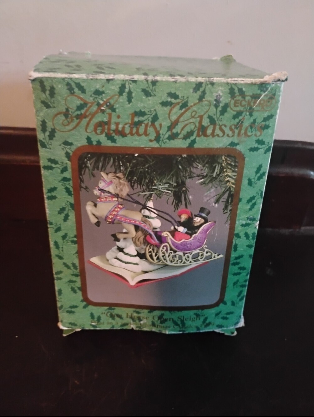 Holiday Classics 1999 Horse and Sleigh Christmas Ornament